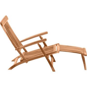 Chaise longue Vantia teck naturel