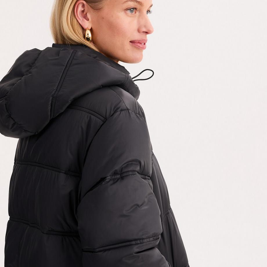 La Redoute Collections Piumino lungo con cappuccio fisso e cerniera  