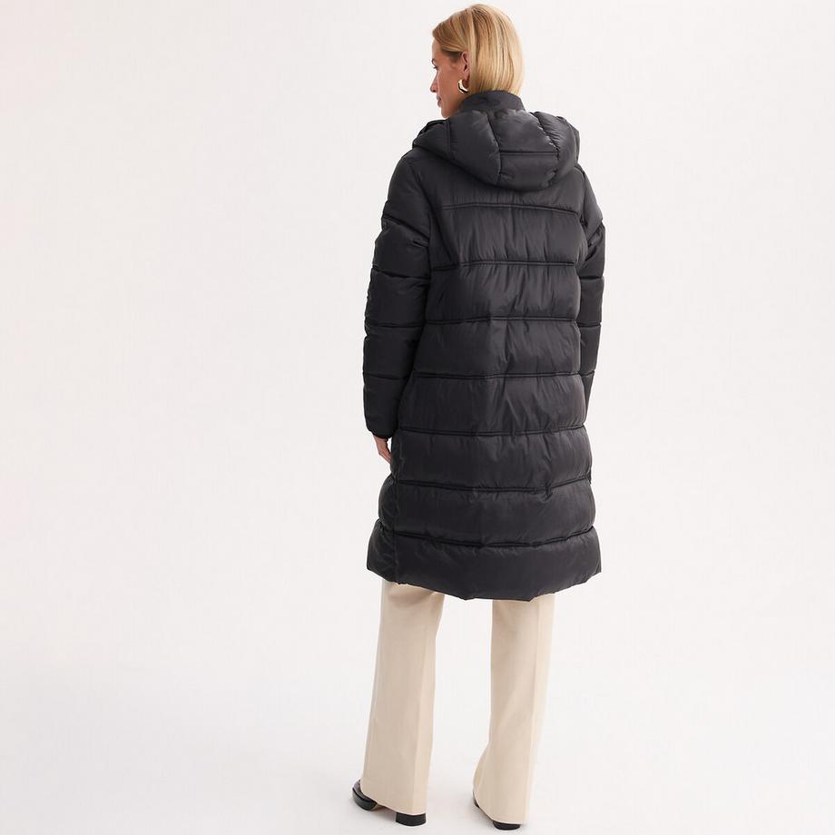 La Redoute Collections Piumino lungo con cappuccio fisso e cerniera  