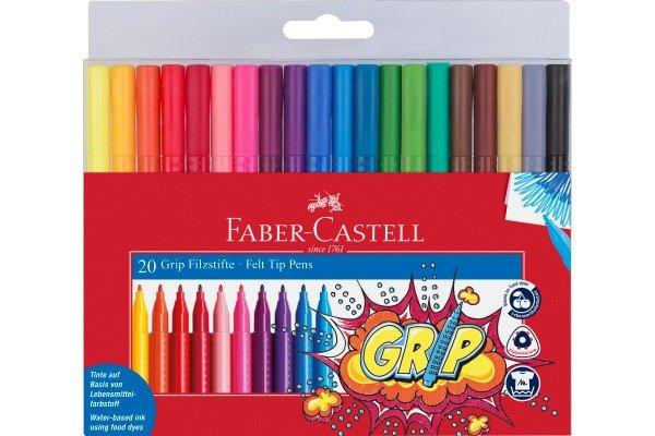 Faber-Castell FABER-CASTELL Grip Colours 155320 20 Farben, Etui  