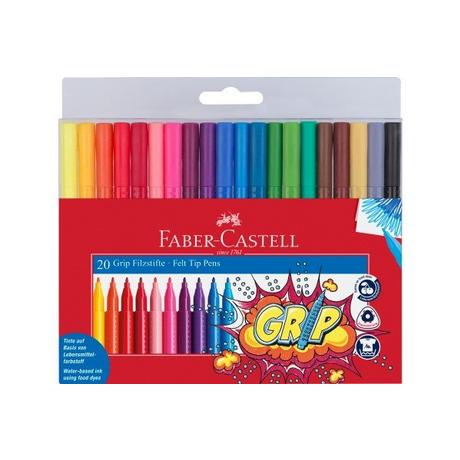 Faber-Castell FABER-CASTELL Grip Colours 155320 20 Farben, Etui  