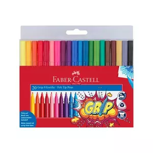 FABER-CASTELL Grip Colours 155320 20 Farben, Etui