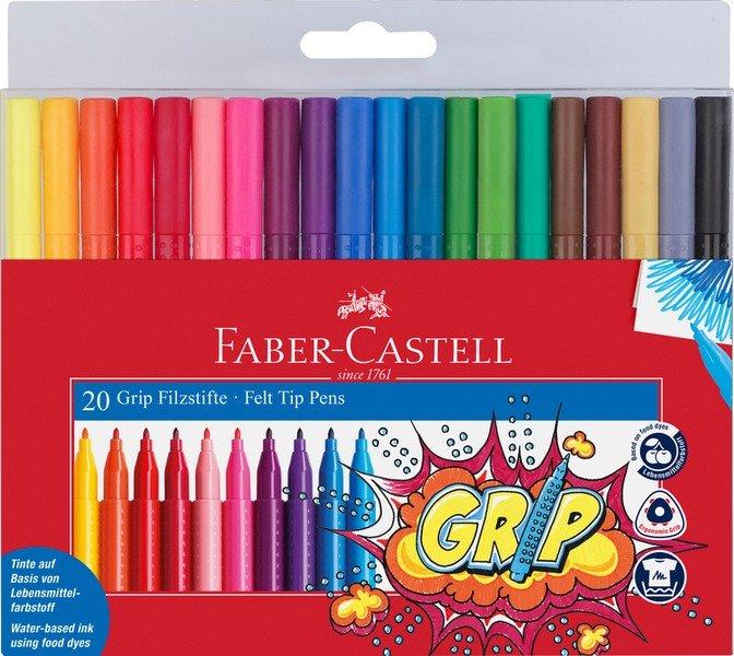 Faber-Castell FABER-CASTELL Grip Colours 155320 20 Farben, Etui  