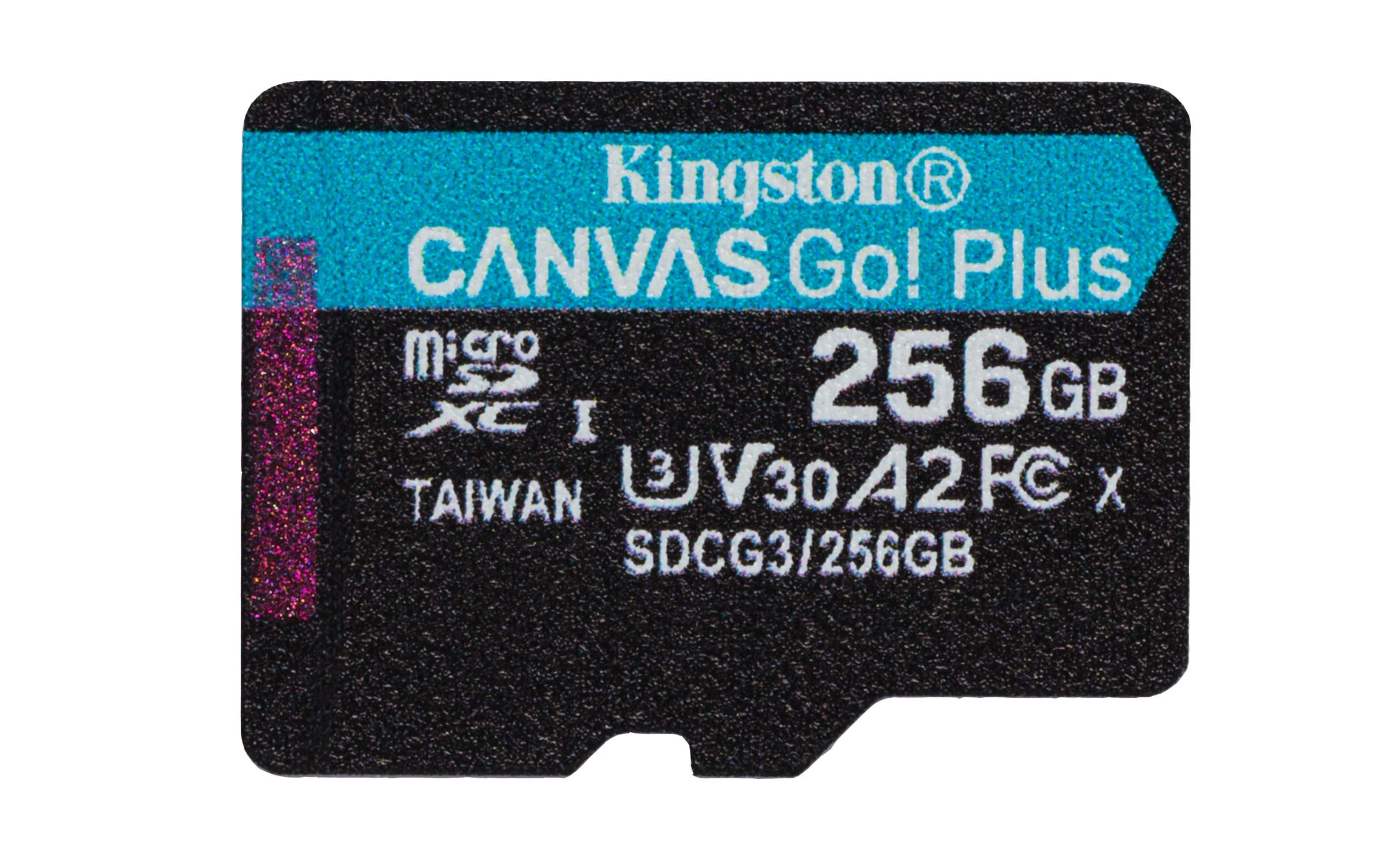 Kingston  Canvas Go Plus microSDXC, 256GB, U3, UHS-I 