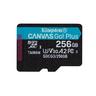Kingston  Kingston Technology Scheda microSDXC Canvas Go Plus 170R A2 U3 V30 da 256GB confezione singola senza adattatore 