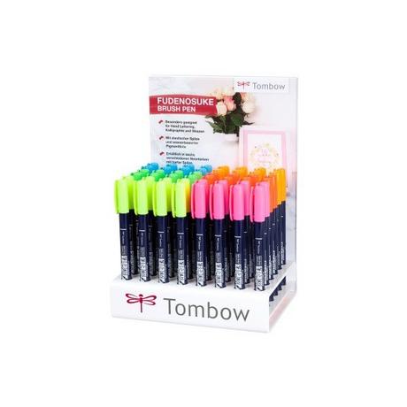Tombow TOMBOW Kalligraphie-Set WS-BH WS-BH-48P-2-A Fudenosuke, neon 48 Stück  