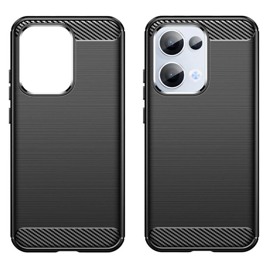 Cover-Discount  OPPO Reno13  - Cover in look metallo carbonio 