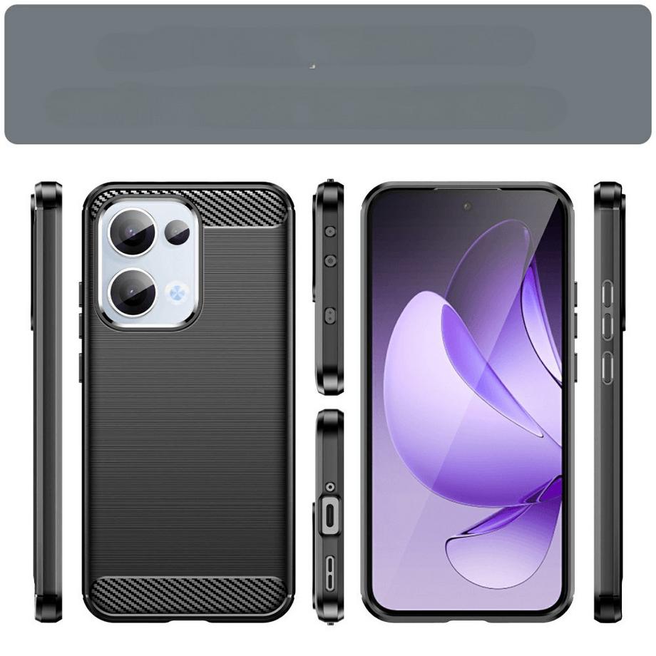 Cover-Discount  OPPO Reno13  - Cover in look metallo carbonio 