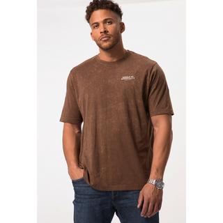 Sthuge  T-shirt STHUGE con stampa, scollo a girocollo e mezze maniche marrone cacao 