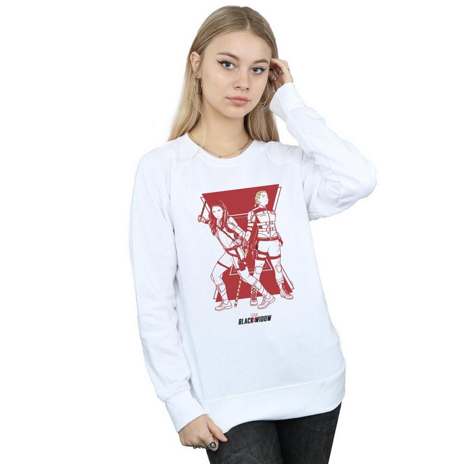 MARVEL Black Widow Sweatshirt Imprimé Graphique  