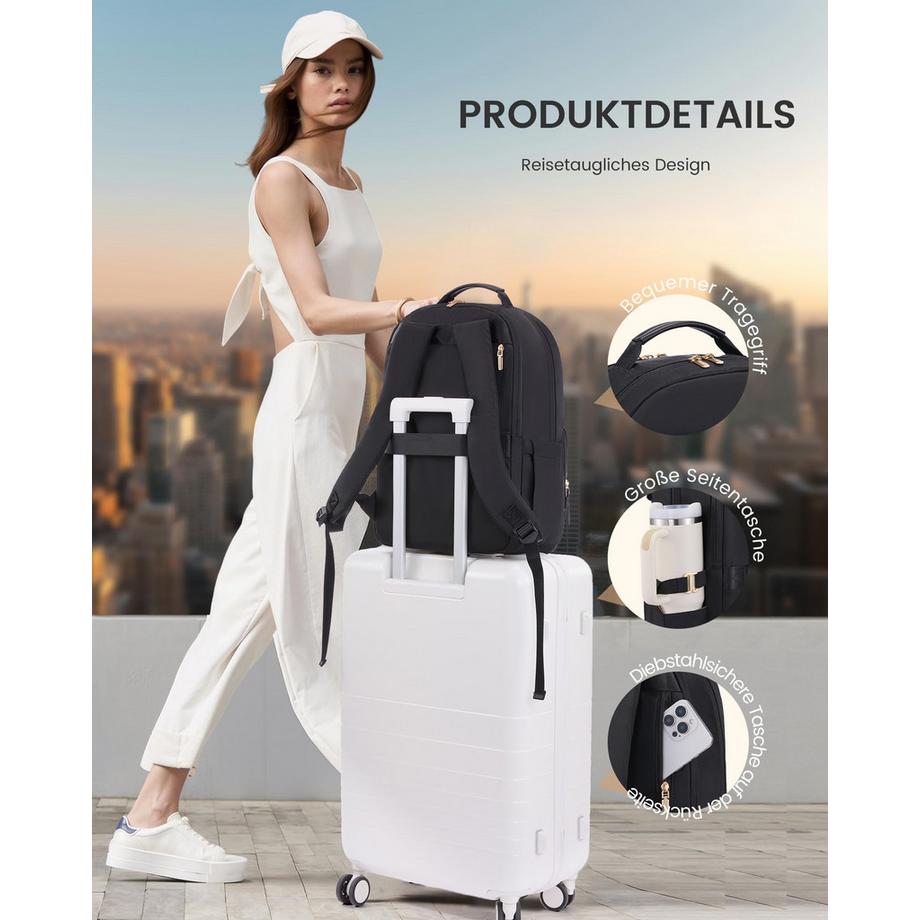 Only-bags.store Laptop-Rucksack mit 14 Fächern  