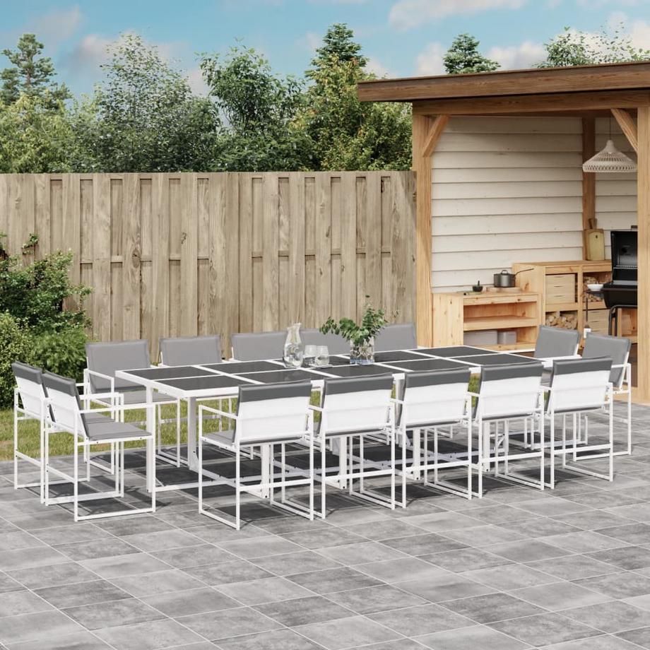 VidaXL set da pranzo da giardino Acciaio  