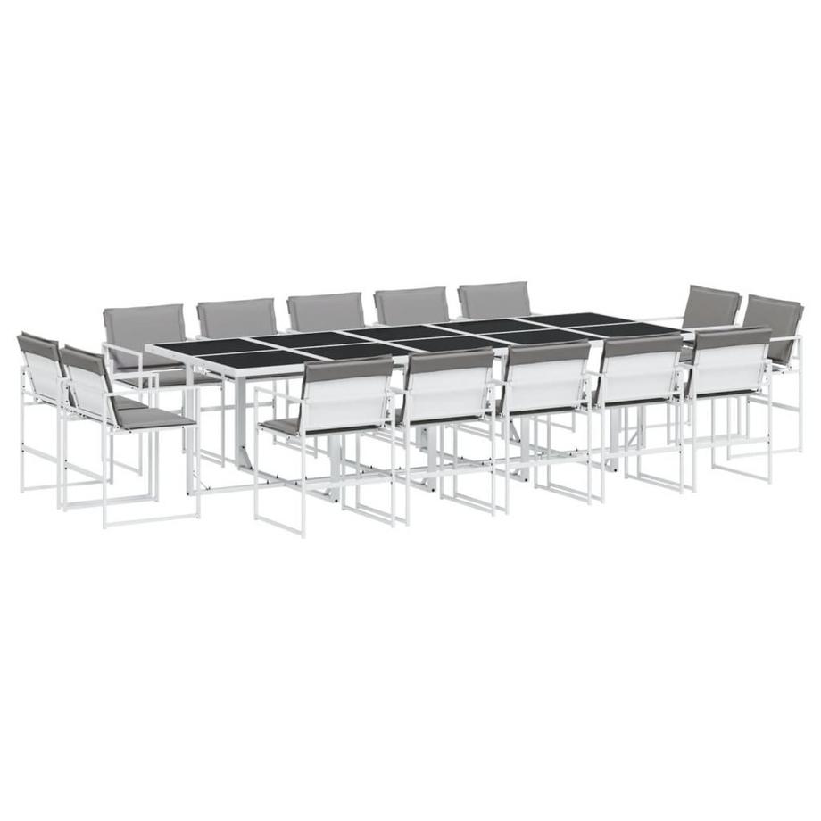 set da pranzo da giardino Acciaio