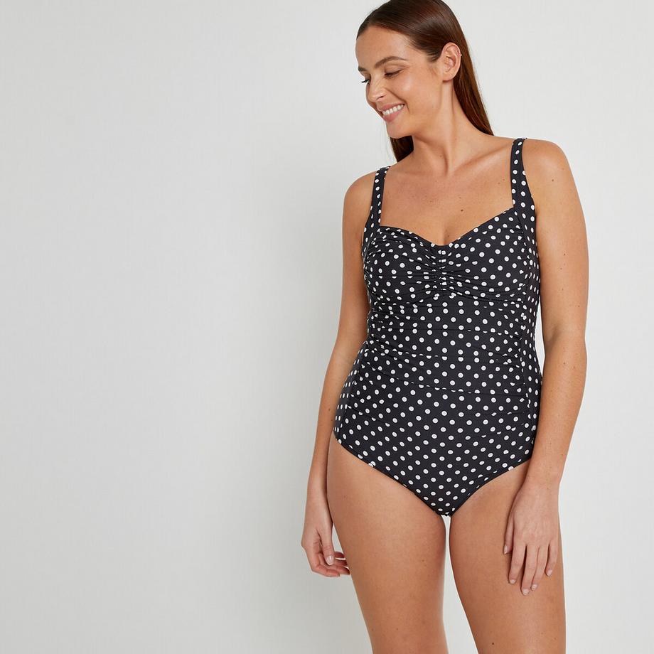 La Redoute Collections Maillot de bain 1 pièce triangle à pois  