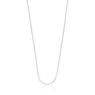 MUAU Schmuck  Collier Schlange Weissgold 750, 1mm, 45cm 