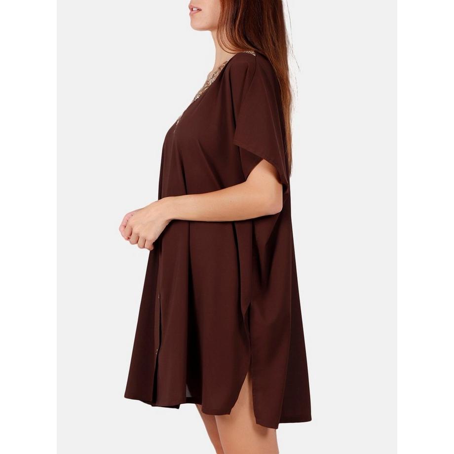 Admas Bright Sequins Tunique de Plage Chemise  