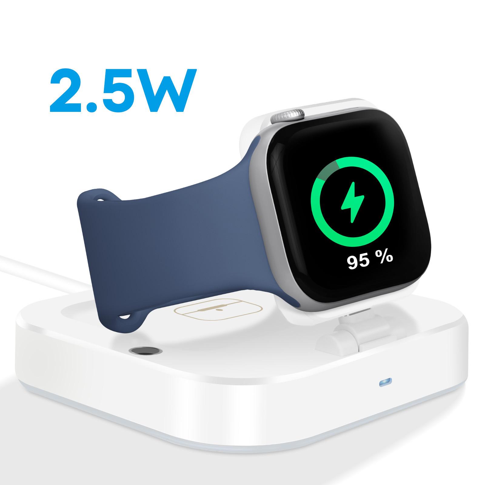 Avizar  Stazione ricarica USB-C wireless per smartphone, Apple Watch, cuffie 