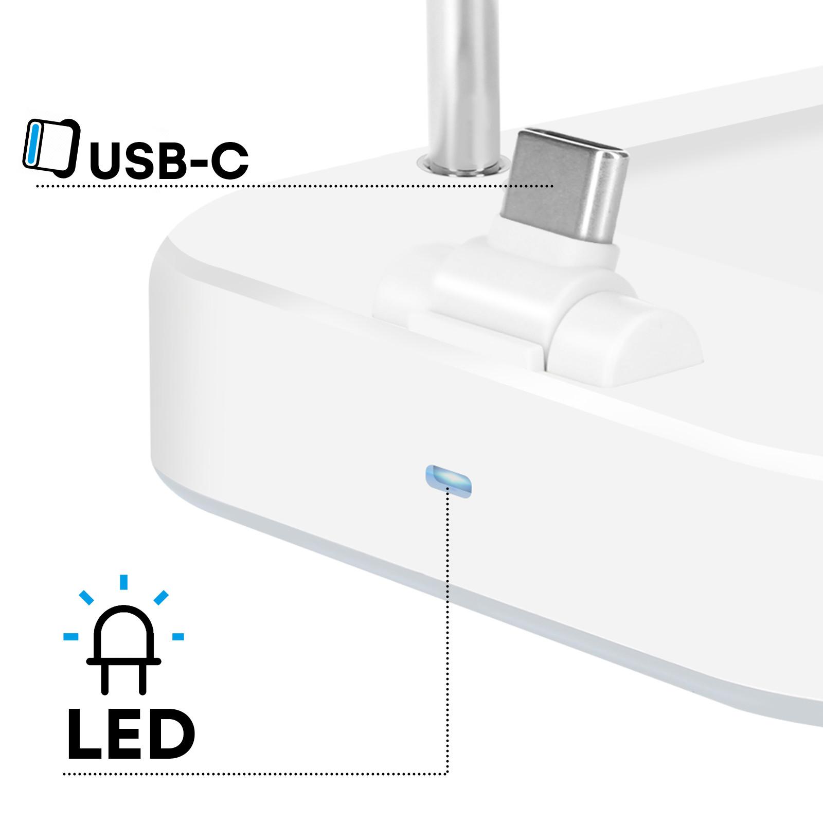 Avizar  Stazione ricarica USB-C wireless per smartphone, Apple Watch, cuffie 