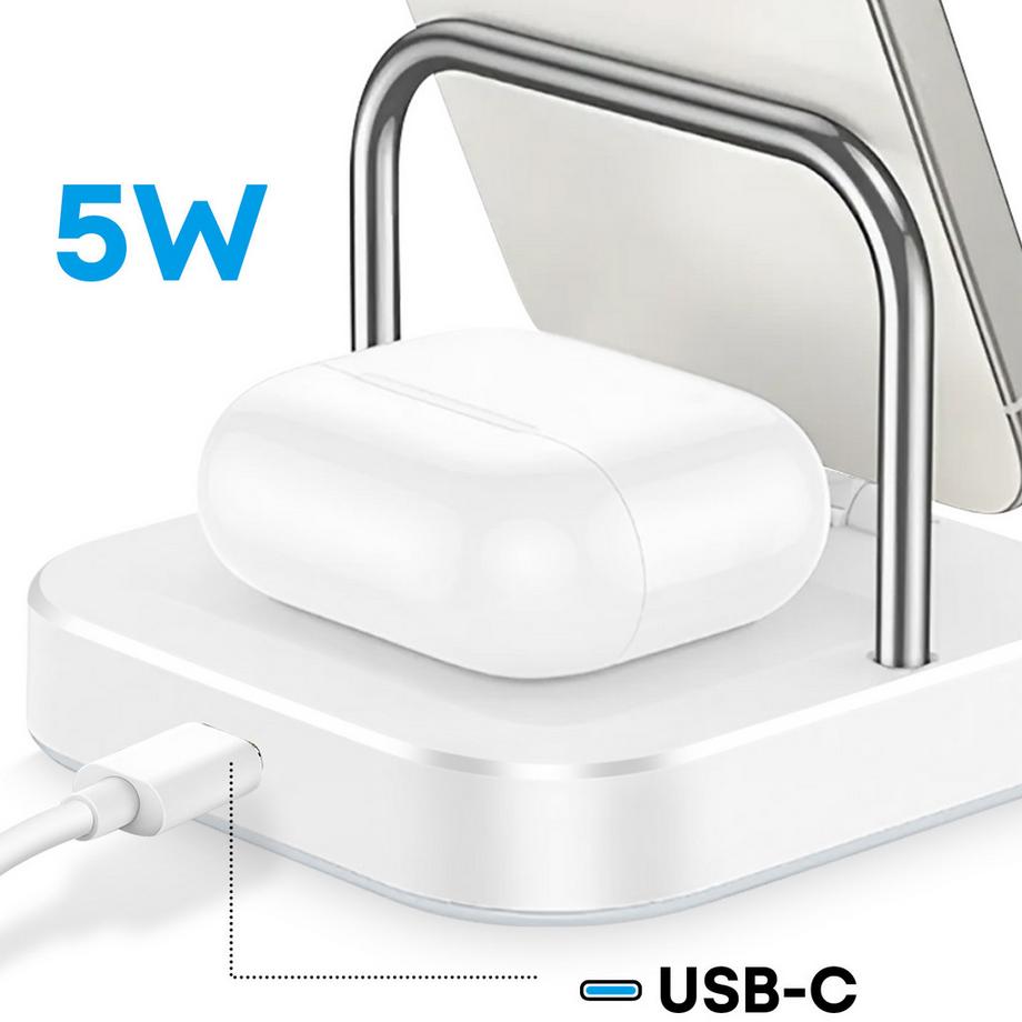 Avizar  Station de Charge 3 en 1 USB-C Hoco 