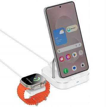 Stazione ricarica USB-C wireless per smartphone, Apple Watch, cuffie