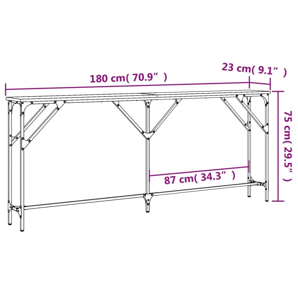 VidaXL Table console bois d'ingénierie  