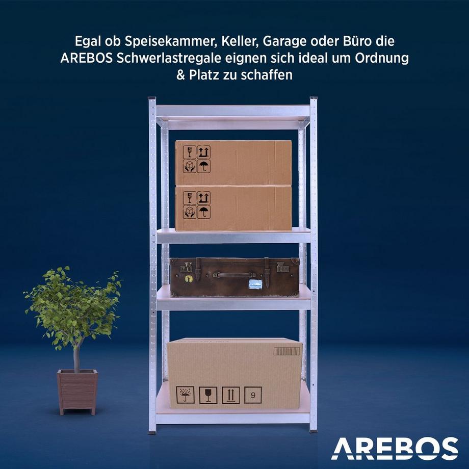 Arebos 2 Schwerlastregale 320 kg  