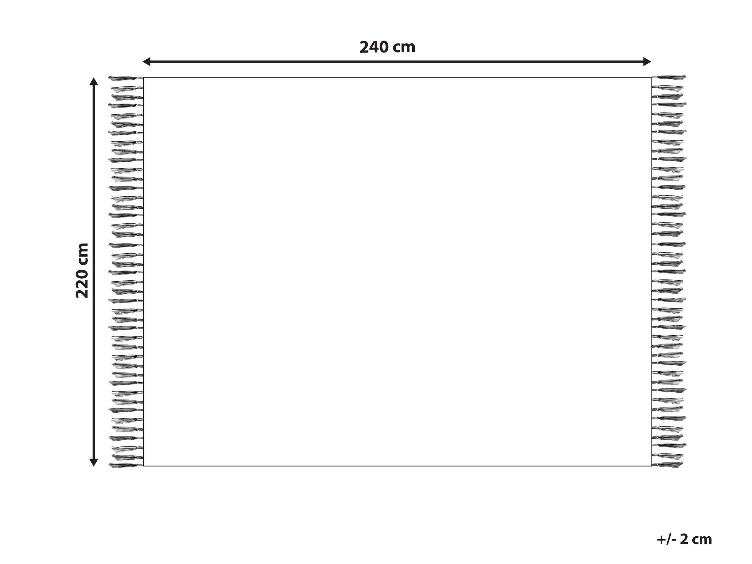 Beliani Copriletto in cotone TOUTLI  