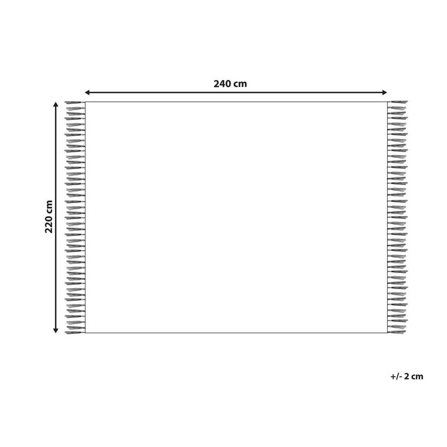 Beliani TOUTLI Copriletto in Cotone  
