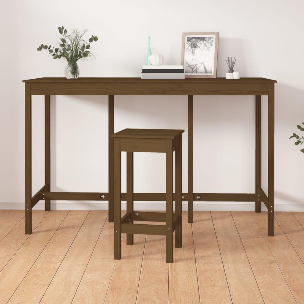 VidaXL Table de bar bois  