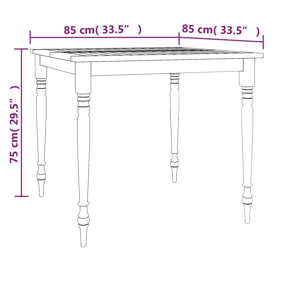 VidaXL tavolo batavia Teak riciclato  