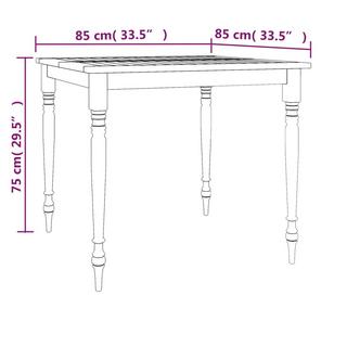 VidaXL Table batavia teck  