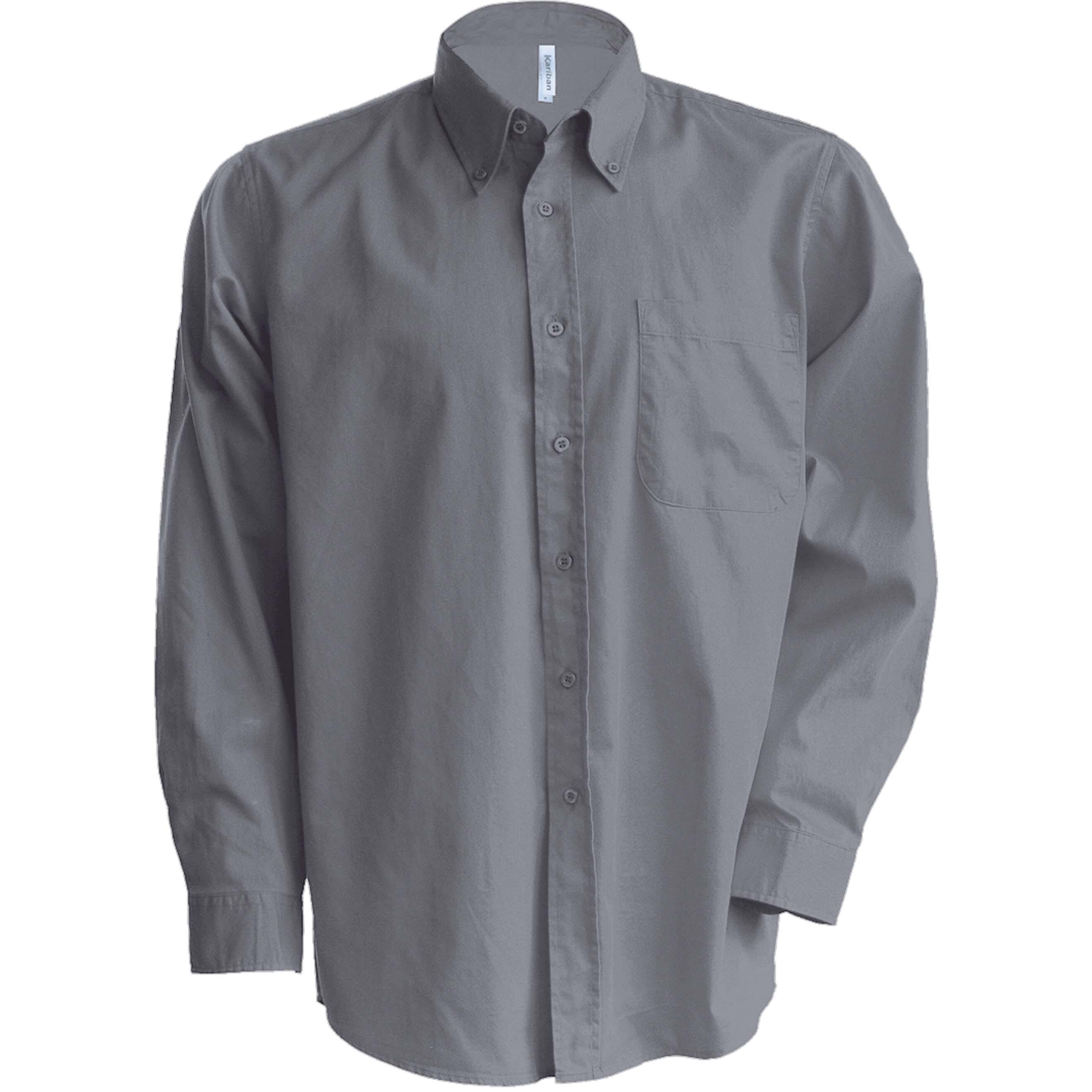 Kariban  camicia a maniche lunghe oxford 