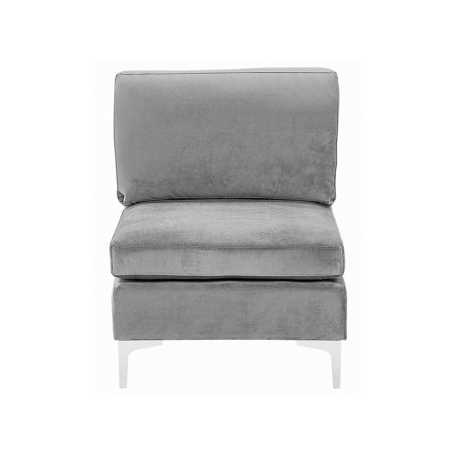 Beliani Module fauteuil en Velours Moderne EVJA  