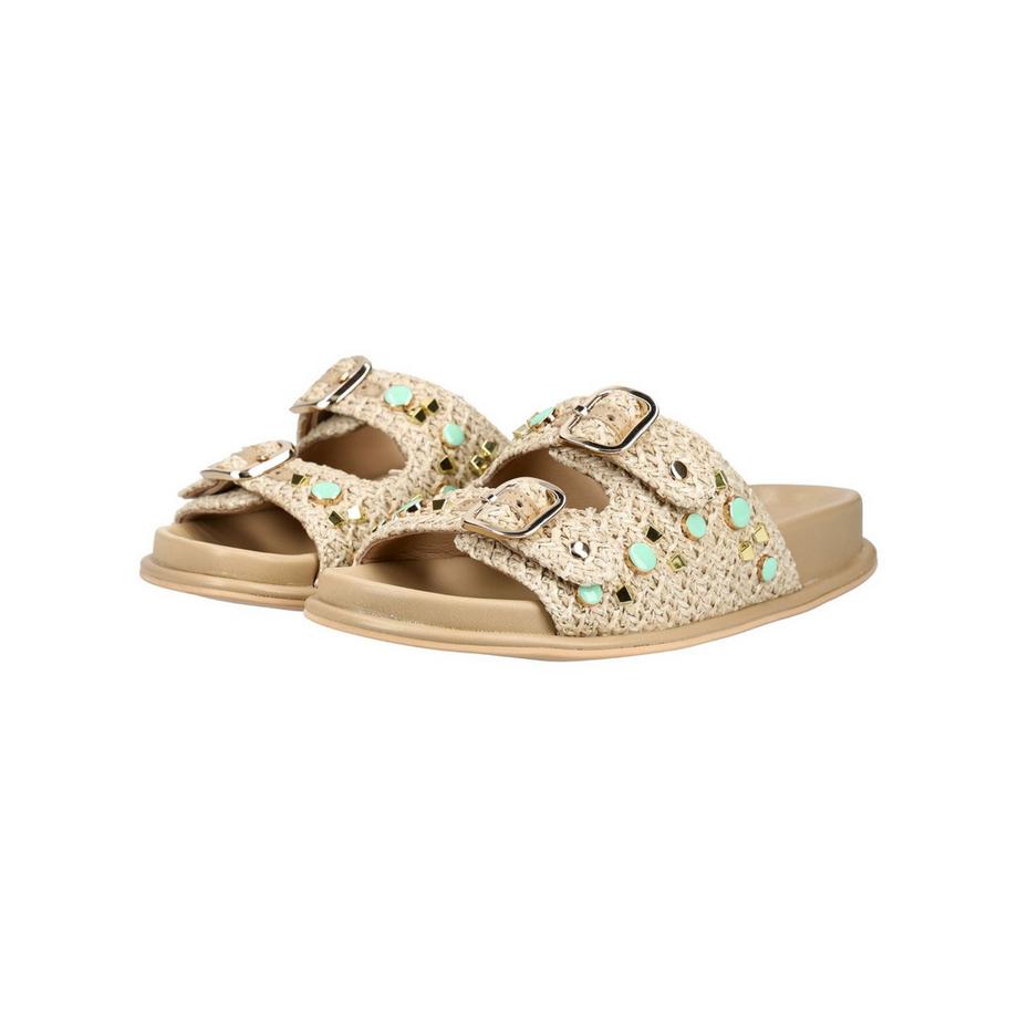 Alma En Pena Sandali slip-on intrecciati con fibbie  