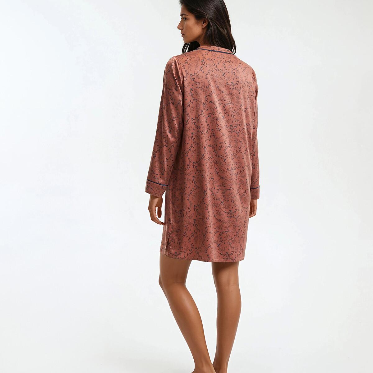 La Redoute Collections Bedrucktes Satin Nachthemd  