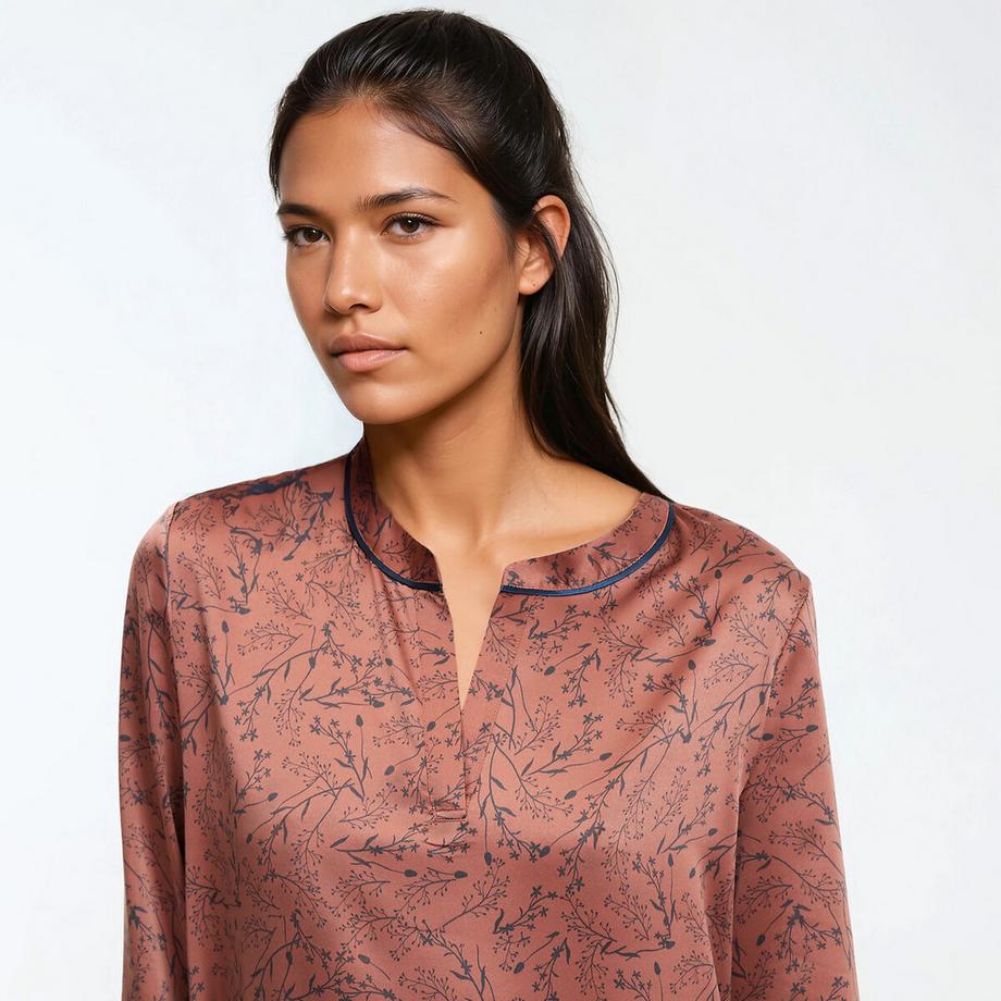 La Redoute Collections Bedrucktes Satin Nachthemd  