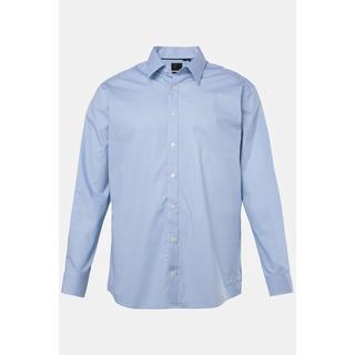 JP1880  Camicia dalla vestibilità comoda per l'ufficio con colletto ad apertura inglese, maniche lunghe e fantasia minimalista, fino alla tg. 8XL 