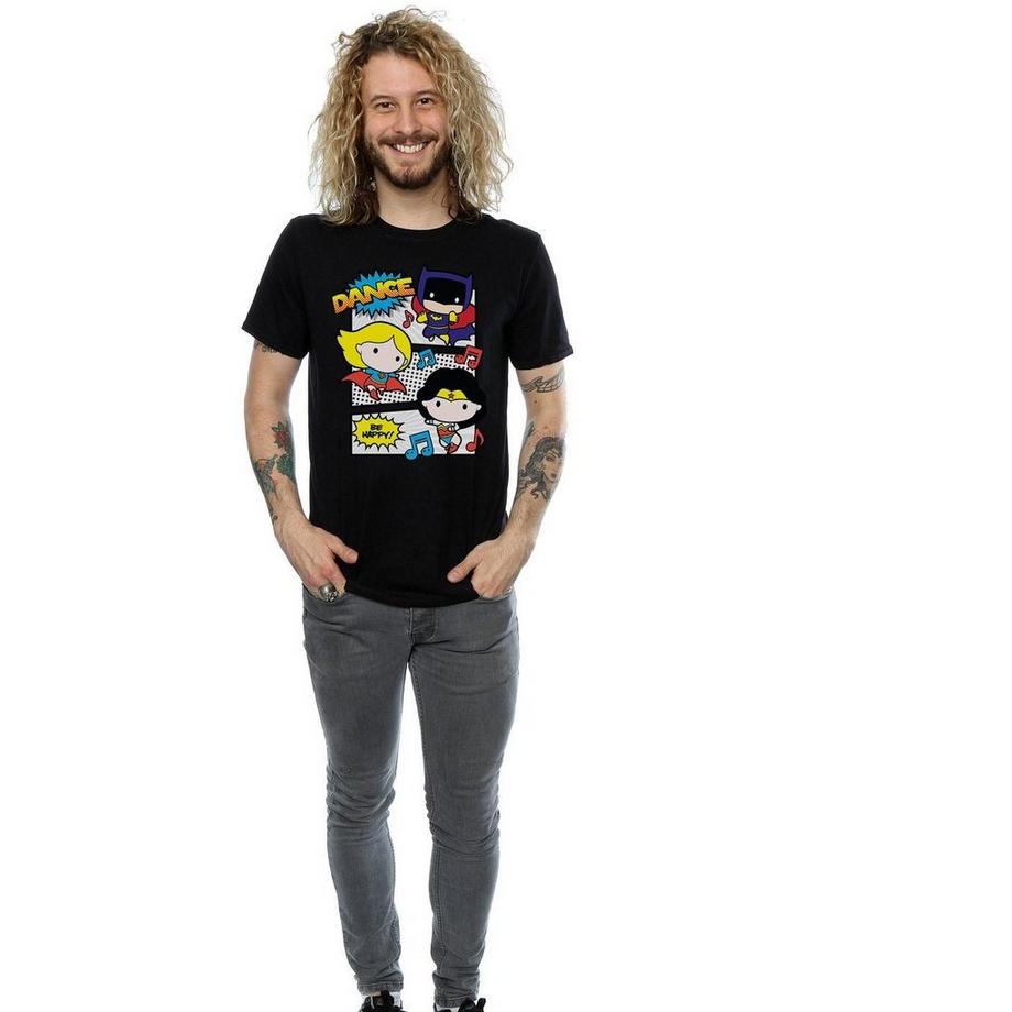 DC COMICS Super Friends Dance Be Happy T-Shirt  