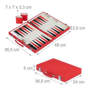 Northio  Borsa rossa per il backgammon 