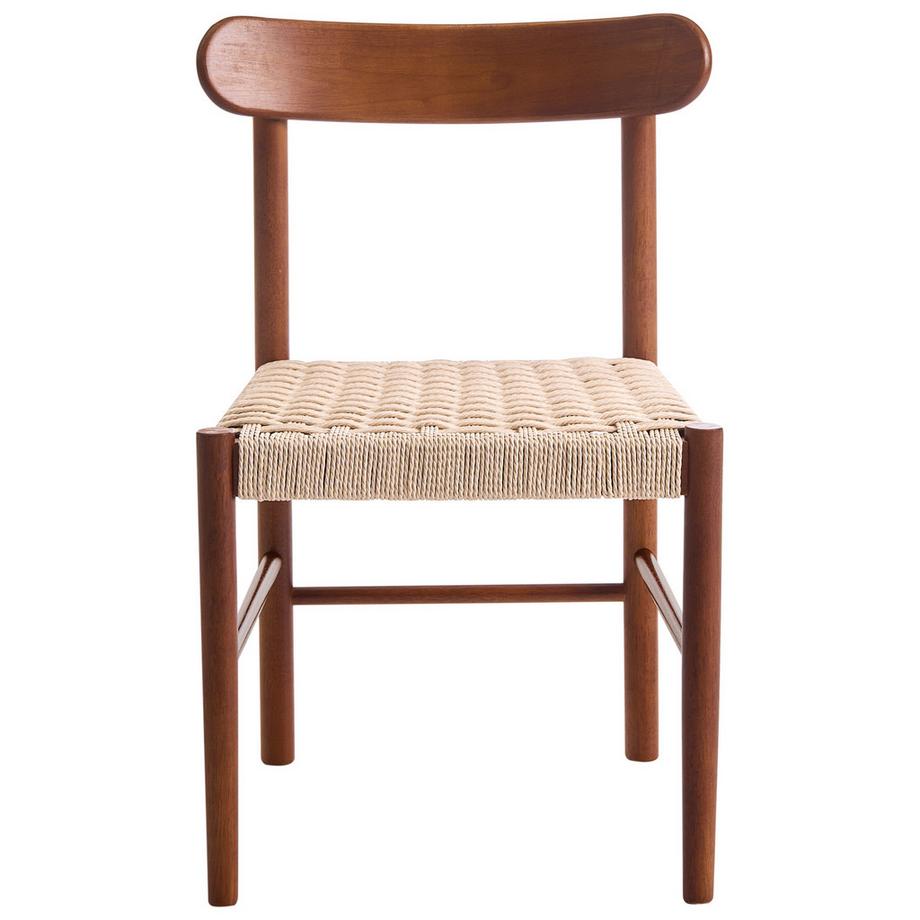 Beliani Lot de 2 chaises de salle à manger en Bois d'hévéa Boho EAGAN  