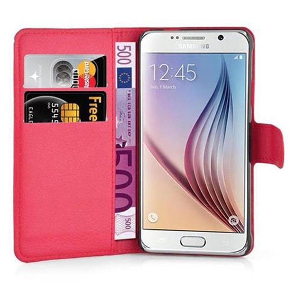 Cadorabo  Housse compatible avec Samsung Galaxy S6 - Coque de protection avec fermeture magnétique, fonction de support et compartiment pour carte 