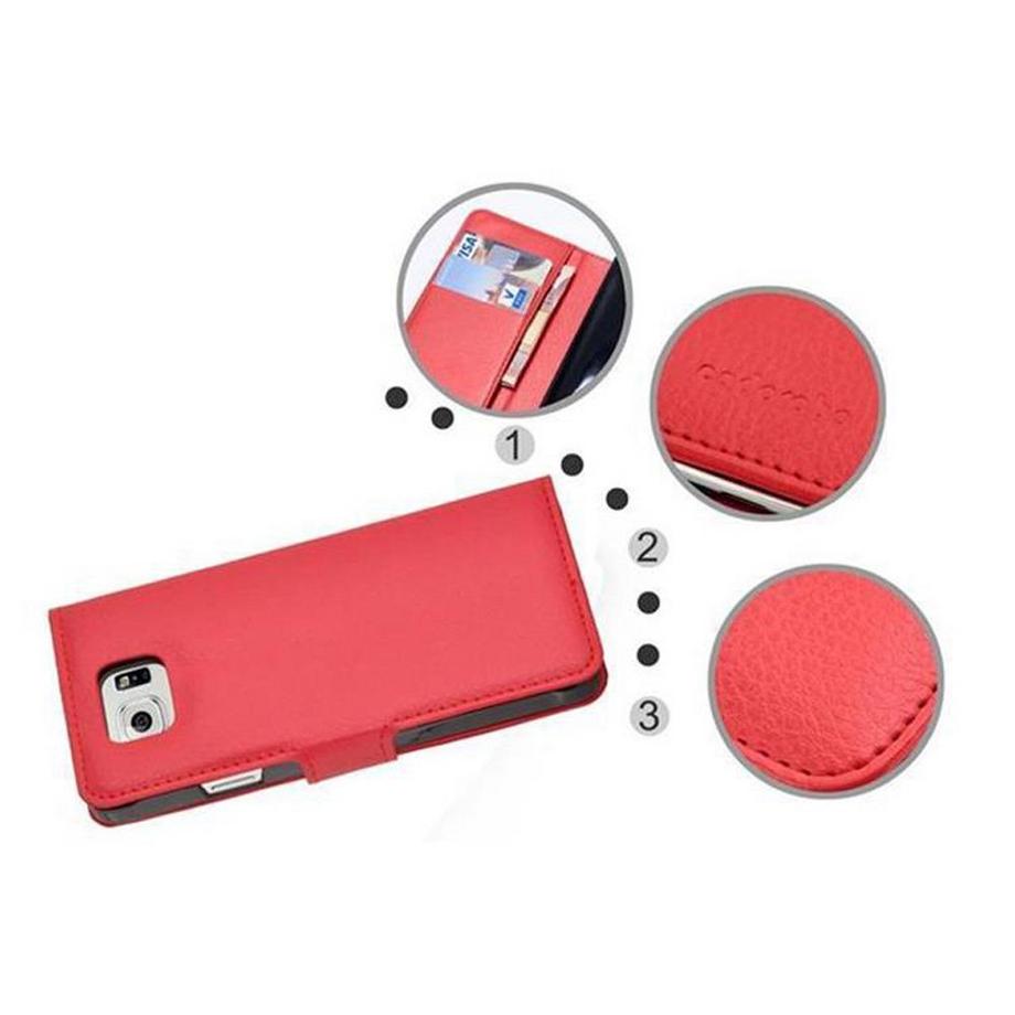 Cadorabo  Hülle für Samsung Galaxy S6 Standfunktion, Kartenfach 