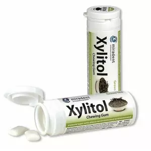 Xylitol Grüner Tee Zahnpflegekaugummi, Dose à 30 Stk.