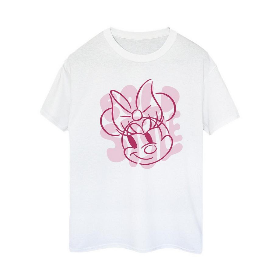 Disney Minnie Mouse T-Shirt Stampata Maniche Corte  