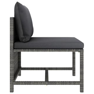 VidaXL Mittelsofa poly-rattan  