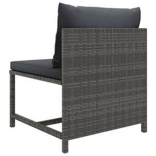 VidaXL Mittelsofa poly-rattan  