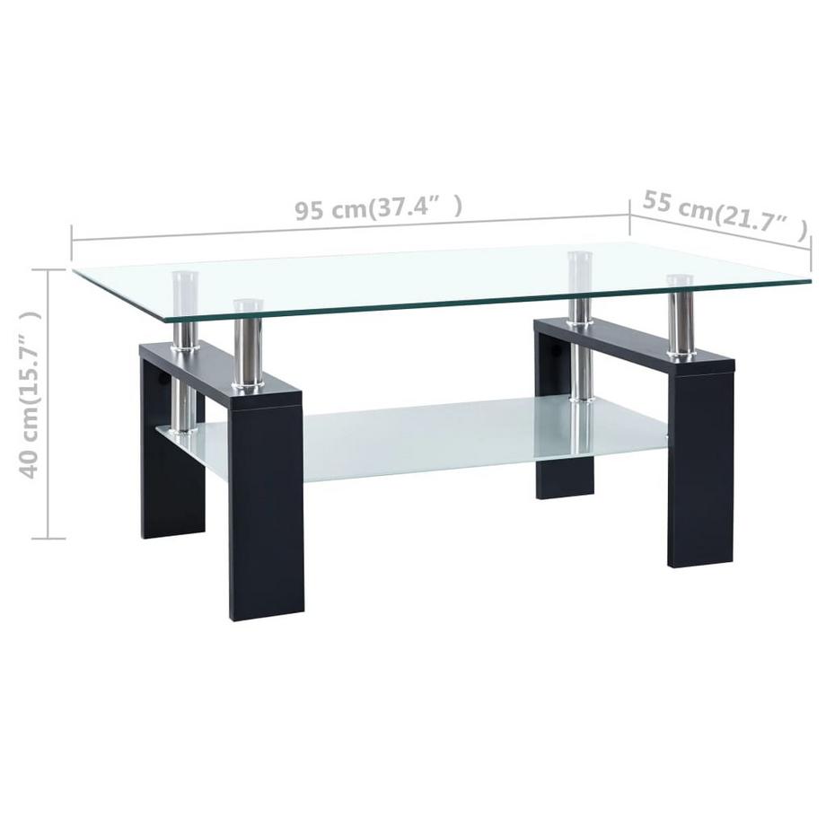 VidaXL Couchtisch glas  