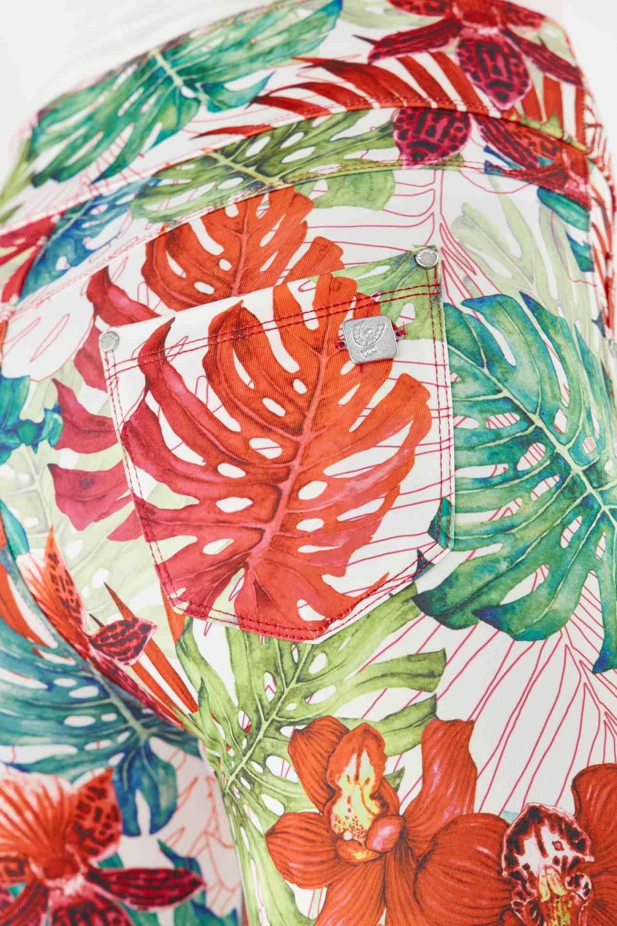 FREDDY  PANTALON N.O.W.® YOGA en tissu transpirant avec motif floral 