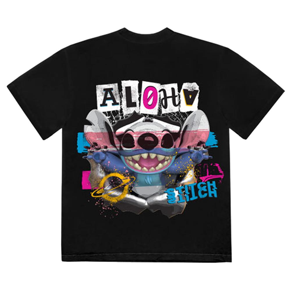 Lilo & Stitch Aloha Stitch T-Shirt Stampa Posteriore  
