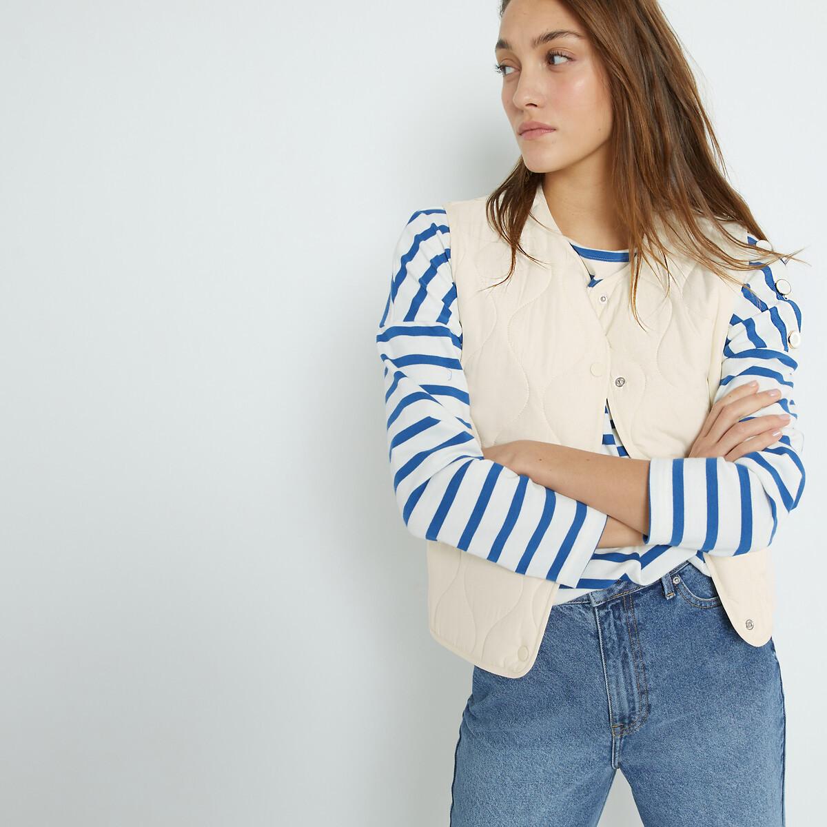 La Redoute Collections  Steppgilet mit Druckknöpfen 